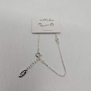 NWT Ettika stone solo bracelet silver plated cubic zirconia